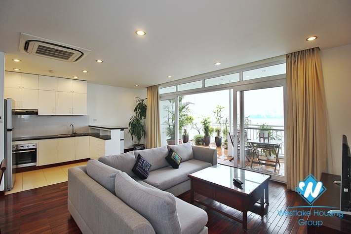 High-end and lake view 2 bedroms apartment for rent in Quang Khanh, Tay Ho